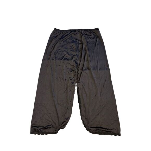 Shadowline Women's Black Nylon Half Slip PANT Size 1x Elastic Waist - Picture 1 of 9